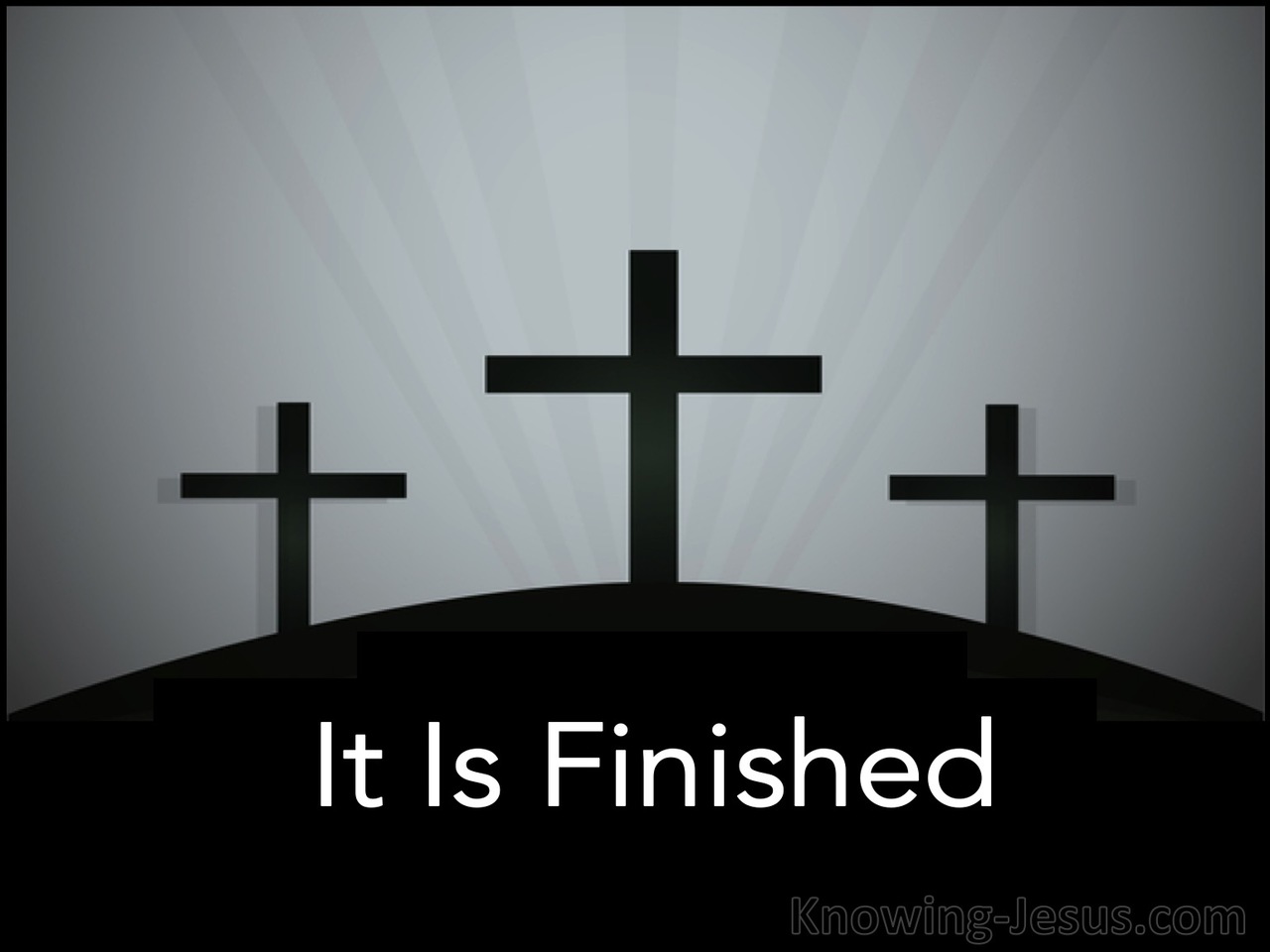 John 19:30 It Is Finished:Telestai (black)